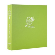 [이콘앨범] 바인더 6가지 컬러 백지포켓 흑지접착 백지접착 사진 포토, 04.솔리드-연두, b.흑지접착40매