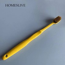 가성비홈라이브 네트 레드 와이드 커플 대나무 숯 소프트 헤어 성인용 칫솔 패션 구강 청소 및 관리 도구, 05 YELLOW