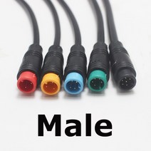 전기자전거컨트롤러 1Pcs 20/100cm 전자 자전거 속도 센서 M/F 연장 케이블 M8 2 3 4 5 6 핀 방수 Ebike 디, 01 20CM, 02 3Pin