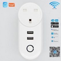 스마트 플러그 스위치 콘센트가리개 diy와이파이 스마트 플러그 16a 투야 USB 유럽/영국/미국/이스라엘/, 11 UK_01 100-240V