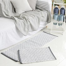 위브 진그레이 발매트 주방매트 2size/인테리어소품/발매트/발러그/주방매트/주방러그