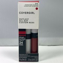 Covergirl Outlast 올데이 립 컬러 위드 탑코트 (.06oz .07oz.), 940 딥쿨