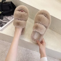 메리모드 밍크털 슬리퍼 토끼털 퍼밍크 슬리퍼 블로퍼 겨울슬리퍼 사무실슬리퍼 실내화 털실내화 따뜻한 복실복실 밍크퍼 여성퍼슬리퍼 여성용겨울슬리퍼