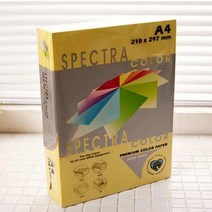 스펙트라 A4 칼라용지 색상지 색지 노랑색 500매 _ 999763EA, 쿠팡 본상품선택