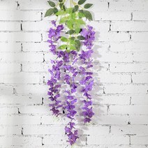 175CM 등나무 덩굴 인공 꽃 문자열 실크 화환 아치 걸이식 식물 diy 웨딩 장식 홈 가든 장식, smtzth019