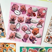 다꾸 도무송스티커 12종 2개세트 산리오 치이카와 잔망루피 해리포터 짱구 코난 지브리월레스와그로밋 피너츠 다꾸 꾸미기 칼선스티커, 잔망루피B, 짱구A