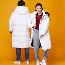 훼르자 백색롱패딩 남녀공용 롱패딩 카르디아