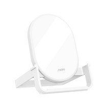 SK엠앤서비스 고속 무선충전 거울 거치대 무선충전기, 화이트