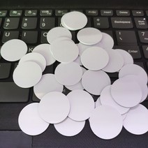 NFC Ntag215 코인 태그 키 100 MHz 50/13.56 개 NTAG 215 카드 라벨 직경 25mm RFID 초경량, 01 100pcs