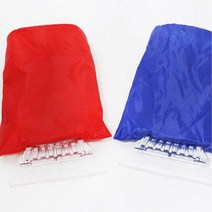 시린손 보호 장갑용 성에제거 스크래퍼 차유리김서림 차뒷유리 차량앞유리 동결유리, 블루