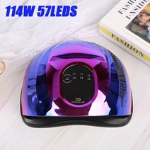 네일건조기 드라이어 네일 건조 램프 114W LED UV 빛 젤 광택 57 전문 매니큐어에 대 한 페디큐어 Epuipmen, [03] 114W D9 3, [02] US plug