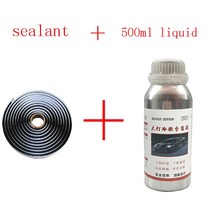헤드라이트복원 자동차 헤드 라이트 연마 수리 도구 유리 스크래치 500ml 복원 보수 차량용 소수성 차가운, 02 4M sealant KIT