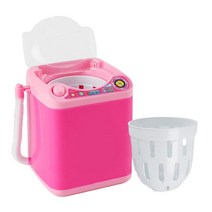미니탈수기 탈수기 소형세탁기 전기 세탁기 장난감 메이크업 브러쉬 청소 탈수 건조기 속눈썹 연장 뷰티, 01 pink 1