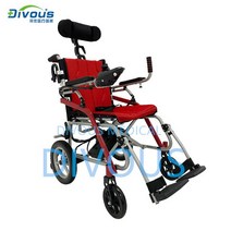 장애인전동차 장애인전동스쿠터 리튬 배터리 초경량 접이식 전동 휠체어 장애인 및 노인 용, 01 with headrest