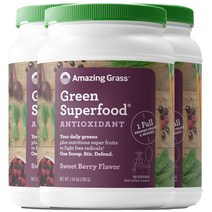 Amazing Grass 그린 수퍼푸드 드링크 파우더 아사이베리, 3개, 700g