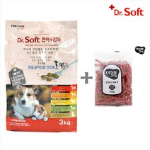 더독 닥터소프트 말랑한 소프트 사료 + 사은품, 10-1.연어 감자 전견 3kg 1개