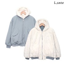 엘케이트 여성 점퍼 LCR016 여자 리버시블 양면 무스탕
