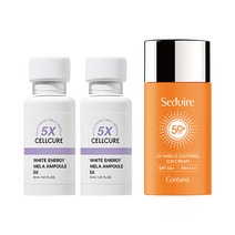 셀트리온 셀큐어 화이트 에너지 멜라앰플 5X 30ml x2 + 세디르 선크림 50g 증정, 단품