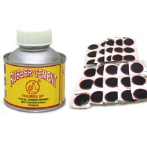 루버 펑크패치+루버 본드/자전거 튜브 수리 접착제 패치 30매, 루버 펑크패치+루버 본드