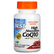 닥터스베스트 하이 앱솔션 CoQ10 200mg 베지 캡, 60개입, 4개