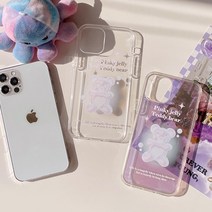 알리나 투명 하프 미러 핸드폰 젤리 하드 젤하드 귀여운 곰돌이 캐주얼 남자 여자 휴대폰 갤럭시케이스 S9 노트 9 10 20 플러스 울트라 S10 E 5G S20 S21 S22