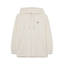 여성 베이직 애슬레저 미드기장 A라인 바람막이 NY Cream