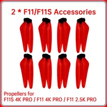 오리지널 프로펠러 SJRC F11S 4K ZLL SG906 맥스 교체용 블레이드 드론 액세서리 개/세트, 06 For F11S Red 2