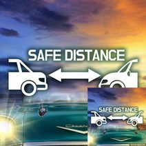 TWKL 안전거리유지영문 초보자동차스티커 반사, 1개