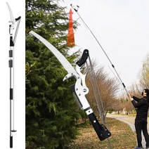 날쎈 로프식 고지가위 고지톱 가지치기 감따는 기구 장대 전원주택 정원 전지 전정, 폴대, 6）4단 1.97~7m, 1개