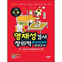 노트 선물 / 분철 시대교육 영재성검사 창의적 문제해결력 모의고사 초등 5~6학년 2023 대학부설 교육청 영재교육원 완벽 대비 [ 개정5판1쇄 ], 스프링제본 - 1권(교환&반품불가)