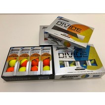 스릭슨 이번달 판매1위 SRIXON 디바이드 반반공 골프공 3피스 엘로우블루 송파골프샵 몬스터골프, 색상/옐로우블루