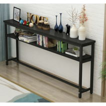 레어템 좁고 긴 폭좁은 테이블 책상 바테이블, 100cmx15cmx75cm(화이트)