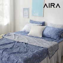 플라워 풍기인견 스프레드 베개세트 Q