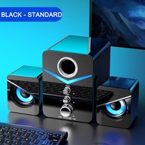 게이밍 스피커 사운드바 컴퓨터 PC 피시방 노트북 유선 2채널 화이트 홈 시어터 시스템 Caixa De Som 베이스 서브우퍼 블루투스 음악 붐박스 데스크탑 Altavoces, 협력사, 블랙 노 BT