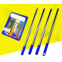 벽롤러 세트 패키지 긴막대 도배 페인트 인테리어용품, 2.4m 로드 + 9인치 롤러