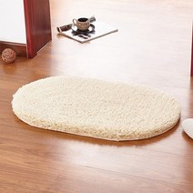 미끄럼 방지 욕실 매트 메모리 폼 목욕 깔개 타원형 매트 부드러운 물 흡수 목욕 매트 화장실 바닥 출입구 깔개, 협력사, 베이지 40x60cm