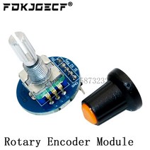 360 로터리 엔코더 모듈 전위차계 아날로그 손잡이 KY-040 RV09 EC11, [02] Rotary Encoder