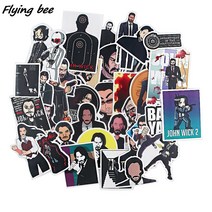 스티커 Flyingbee-영화 존 윅 스크랩북 전사 기타 노트북 수하물 자동차 냉장고 낙서 X1223 36 개