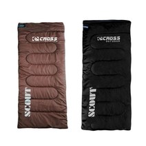 캠핑침낭 사각 기본형 코튼 솜침낭이불 스카우트 1.2kg, 브라운