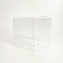 PVC투명 정사각 케이스, 14호(c10매), 1개