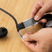 인터바겐 초강력 내열 전기 보수 실리콘절연테이프 자기융착테이프 -블랙, 2개