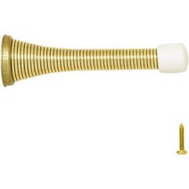 디자인 하우스 181693 스프링 도어 스톱 10팩 연마 황동, Polished Brass