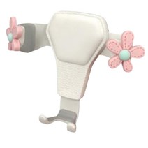 여성오너 큐티디자인 휴대폰거치대 안정적 컴팩트거치 통풍구 간편설치, 본품 및 행운의꽃, 1개