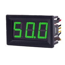 전압계 디지털 전류계 0.56in 2 3-와이어 0- 100V 미니 DC LED 디스플레이 패널 미터 모니터 볼트 테스터, 04 Green 4.5-30V