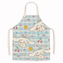 산리오 앞치마 마이멜로디 주방 헬로키티 캐릭터 쿠로미 279919 Kawaii Sanriod Apron Cinnamoroll 만화 귀여운 성인 방오 민소매 앞치마 작업복 요리 베, 9
