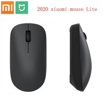 Xiaomi 무선 마우스 라이트 1000 24GHz 인체 공학적 광학 휴대용 미니 마우스 PC 노트북 게임, 01 mouse lite