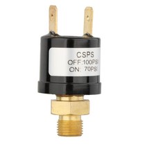 GHSHOP 헤비 듀티 에어 컴프레서 압력 제어 스위치 밸브 구리 에어 혼 압력 스위치., 70-100PSI, 1개