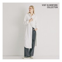 [비지트인뉴욕(VISIT IN NEWYORK)] 드로 스트링 셔츠 원피스(VYBOPE1)