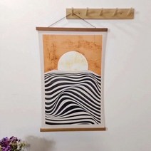 풍경 그림 액자 걸이 장식 인테리어 선물 두루말이 컨버스 족자 선물, 60x80