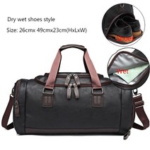 운동 여행가방 보스턴백 더플백 Men PU Leather Gym Bag Sports Bags Duffel Travel Luggag [S00146256]